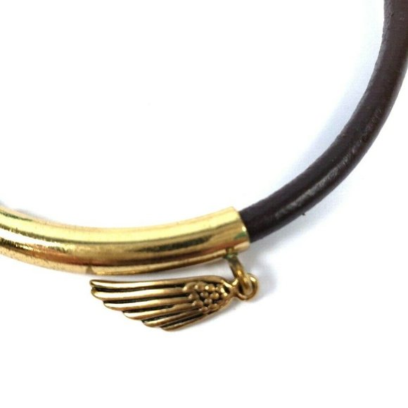 Barse Bangle Charm Bracelet Lot of 3 Cross Wing - Picture 5 of 9